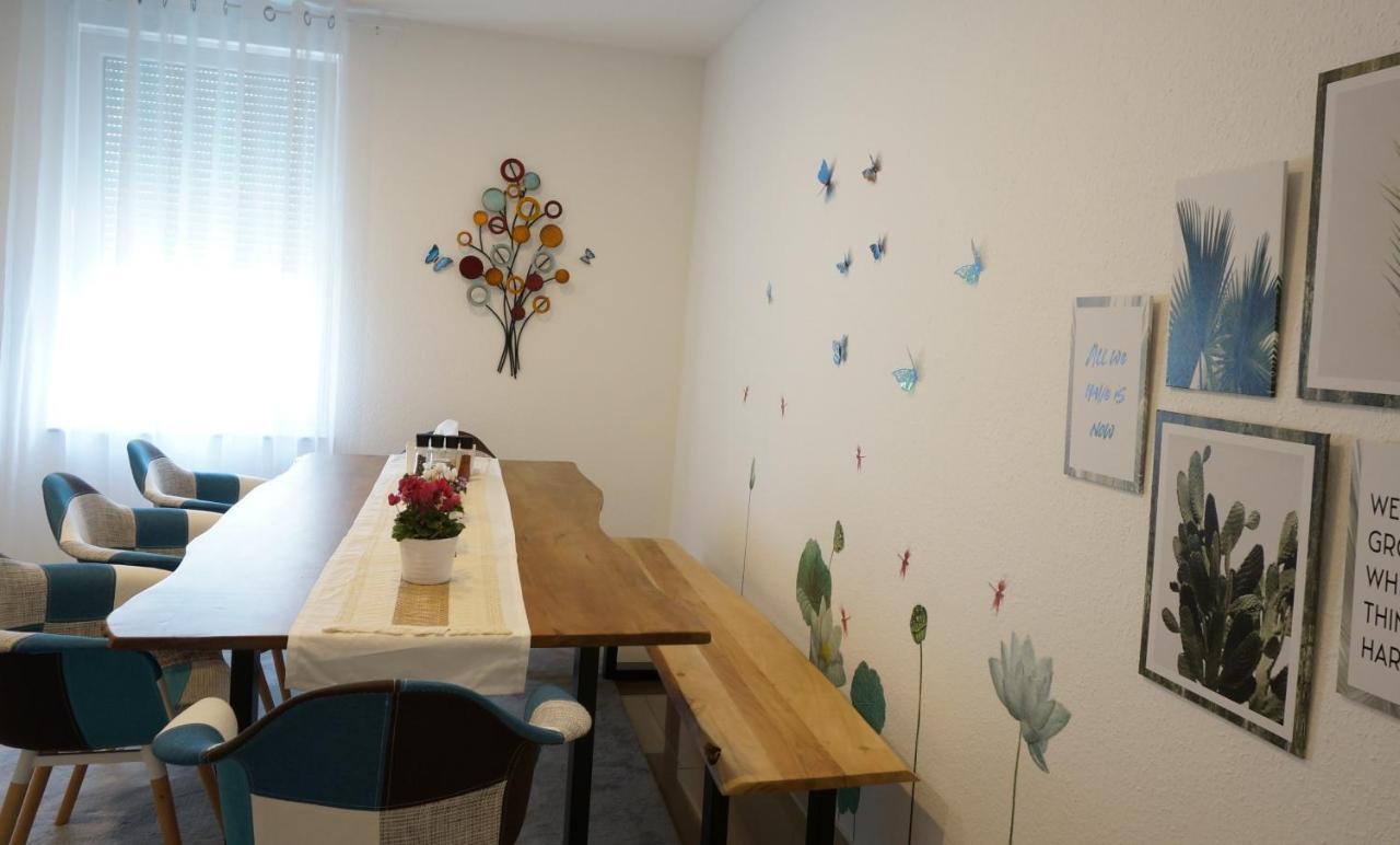Mein Apartment Flowers Mit Kamin, Bis 10 Personen Frankenthal  Dış mekan fotoğraf